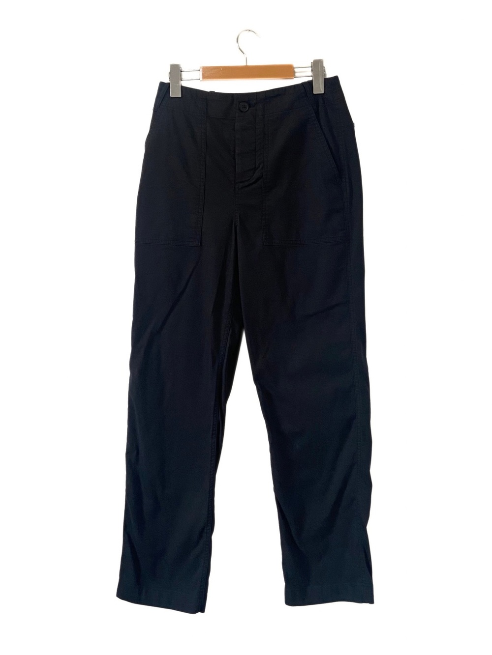 Kit and Ace Black High-Rise Straight Leg Cotton Blend Pants Size 6